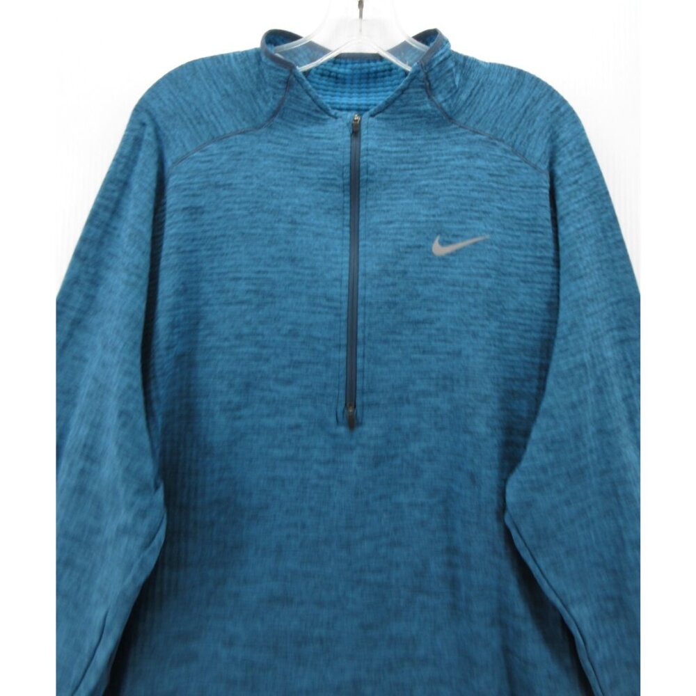 Nike Sweatshirt XXL Dri-Fit 1/4 Zip Reflective Running Training Active - Picture 2 of 14